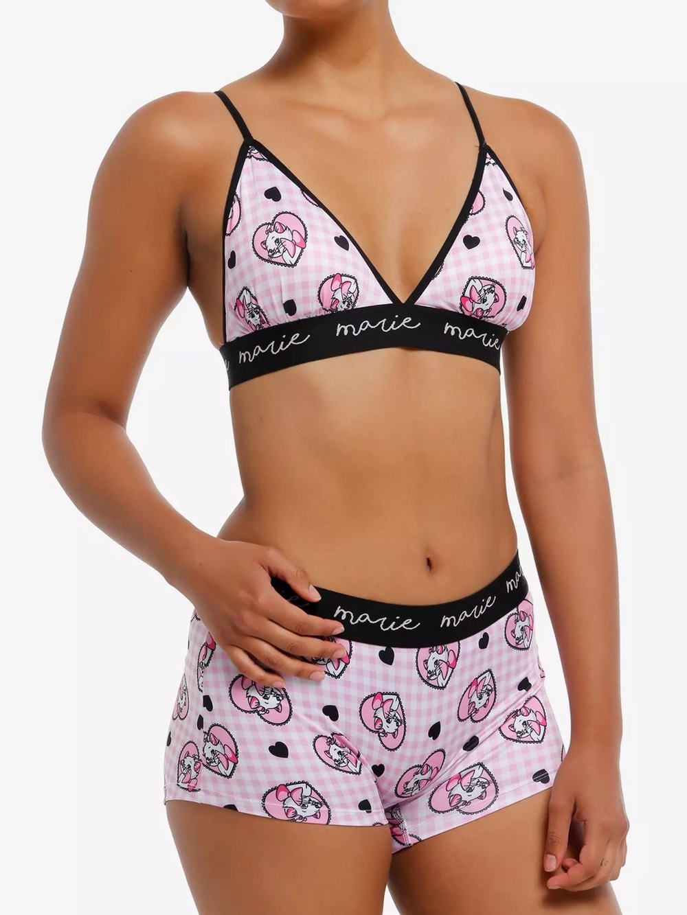 NWOT Disney The Aristocats Marie Bra & Boyshort Panty Set Size M